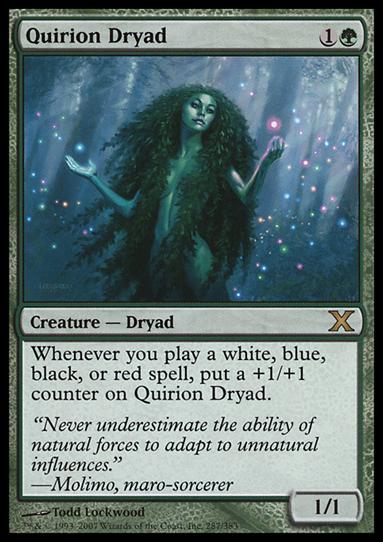 Magic the Gathering: 10th Edition (Base Set) card 287 Quirion Dryad