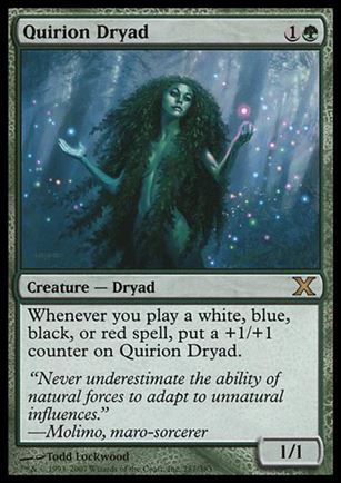 Magic the Gathering: 10th Edition (Base Set) card 287 Quirion Dryad