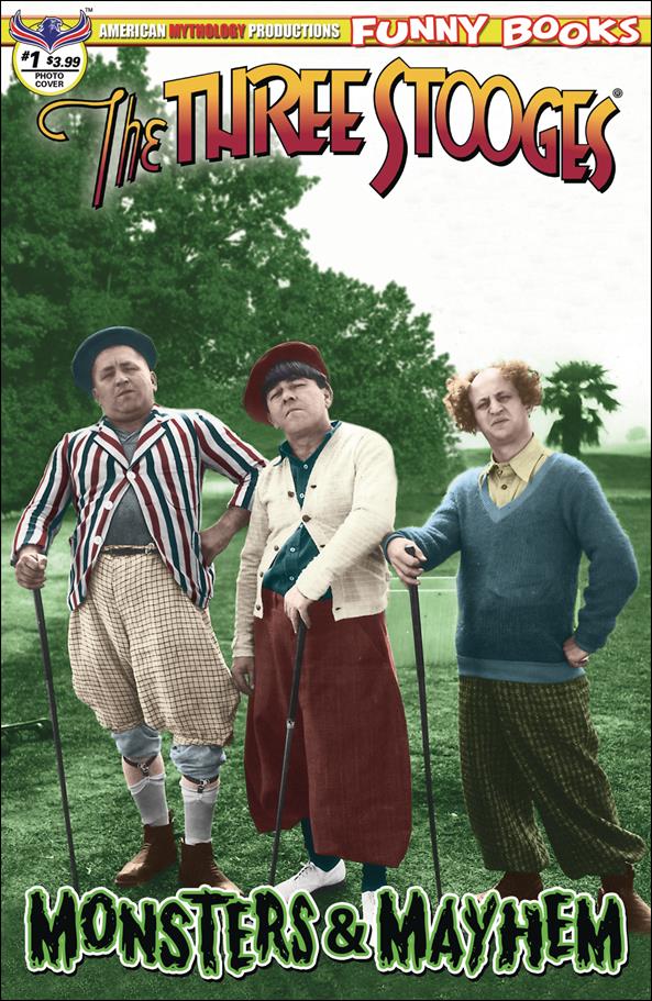 Three Stooges: Monsters & Mayhem issue 1-B Color Photo Cover