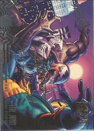 Fleer Ultra Spider-Man (Gold-Foil Signature Parallel Base Set) card 104