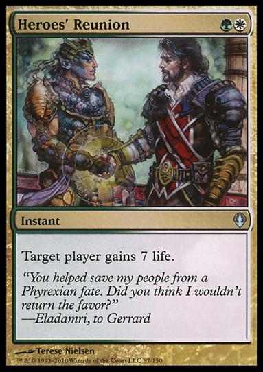 Magic the Gathering: Archenemy (Base Set) card 87 Heroes' Reunion