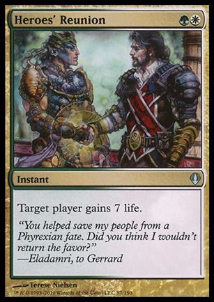 Magic the Gathering: Archenemy (Base Set) card 87 Heroes' Reunion