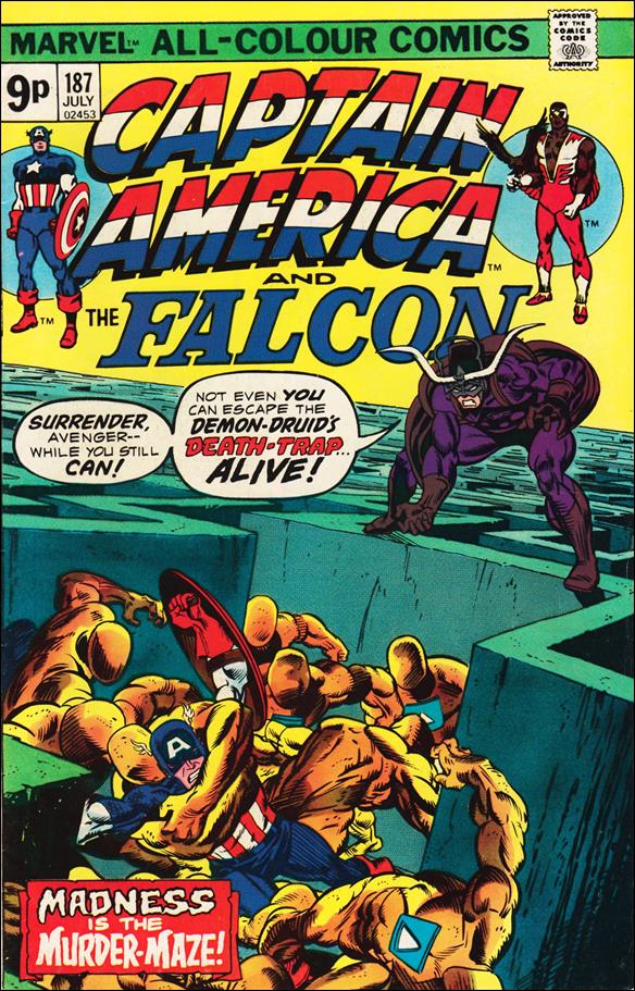Captain America (1968) issue 187-B UK Price Cover