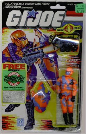 G.I. Joe: A Real American Hero 3 3/4" Basic Action Figures figure 110 Alley Viper (Cobra Urban Assault Trooper)