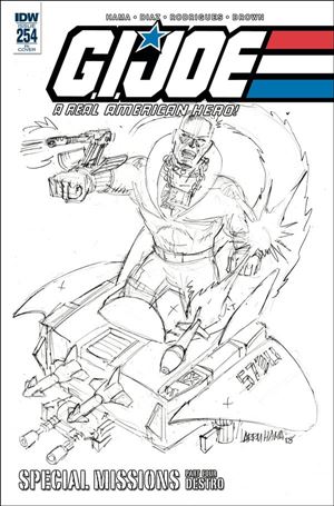 G.I. Joe: A Real American Hero issue 254-C Larry Hama 1:10 Sketch Cover