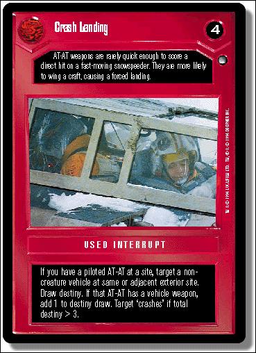 Star Wars: Hoth Limited (Base Set) card 45 Crash Landing