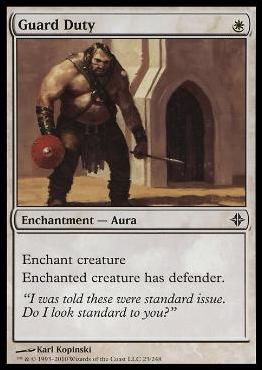 Magic the Gathering: Rise of the Eldrazi (Base Set) card 23 Guard Duty