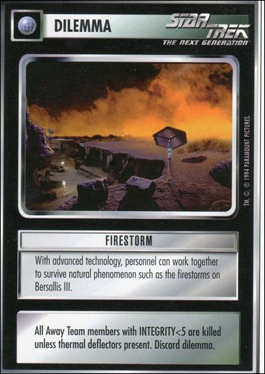 Star Trek: Premiere Unlimited (Base Set) card 25 Firestorm 