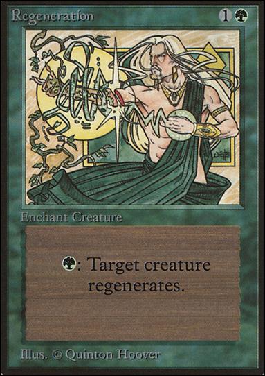 Magic the Gathering: Limited Edition Beta (Base Set) card 214 Regeneration