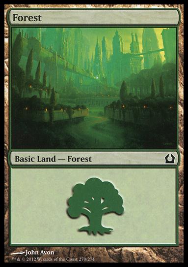Magic the Gathering: Return to Ravnica (Base Set) card 270 Forest
