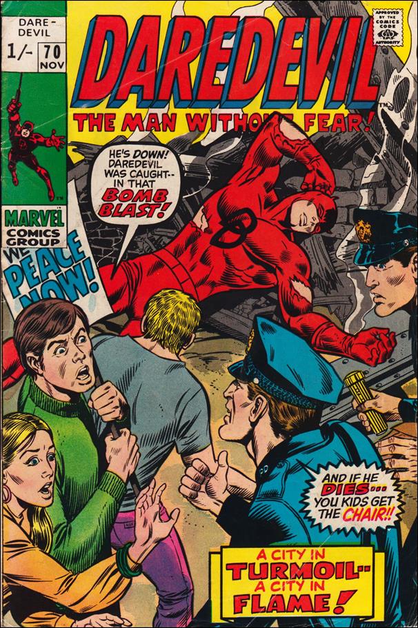 Daredevil (1964) issue 70-B UK Price Cover