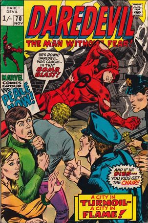 Daredevil (1964) issue 70-B UK Price Cover