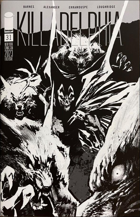 Killadelphia issue 31-F Jason Shawn Alexander NYCC B&W Cover