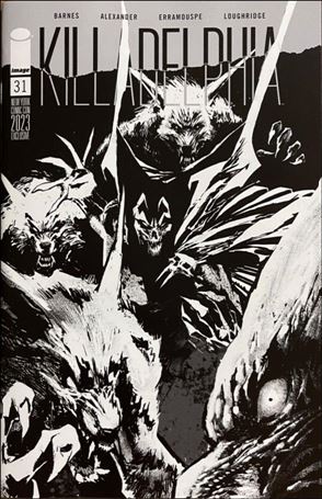 Killadelphia issue 31-F Jason Shawn Alexander NYCC B&W Cover