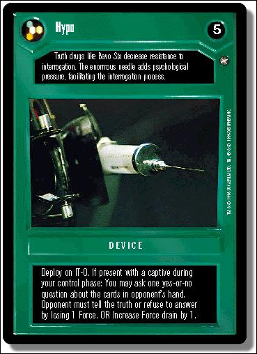 Star Wars: A New Hope Limited (Base Set) card 31 Hypo