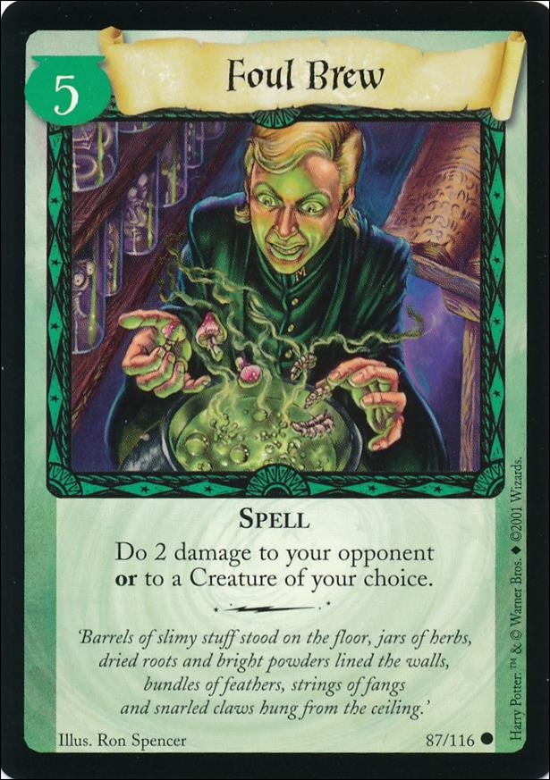 Harry Potter (Base Set) card 87 Foul Brew