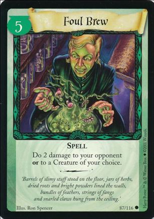 Harry Potter (Base Set) card 87 Foul Brew