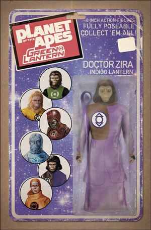 Planet of the Apes/Green Lantern issue 5-B David Ryan Robinson Action Figure Cover