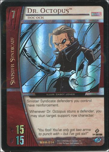 Web of Spider-Man VS System (Foil Parallel Base Set) card 14 Dr. Octopus