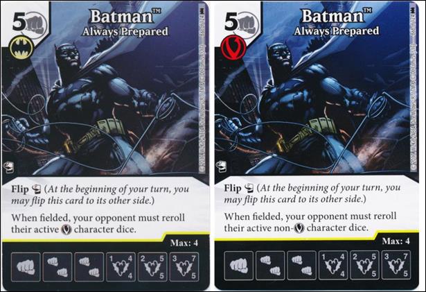 DC Comics Dice Masters Batman card 86 Batman: Always Ptepared