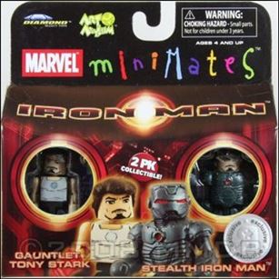 Marvel Minimates (Exclusives) figure 22 Gauntlet Tony Stark and Stealth Iron Man