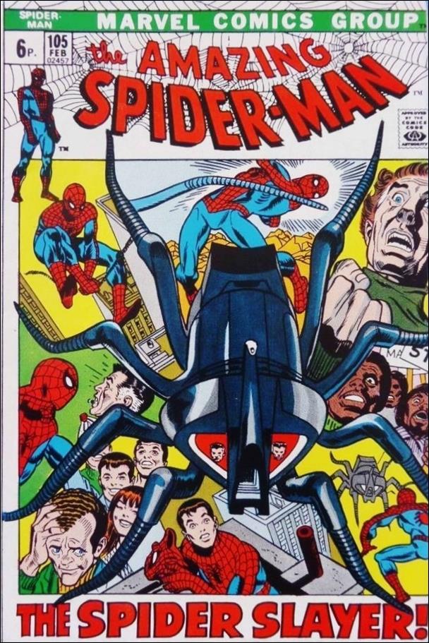 Amazing Spider-Man (1963) issue 105-B UK Price Cover