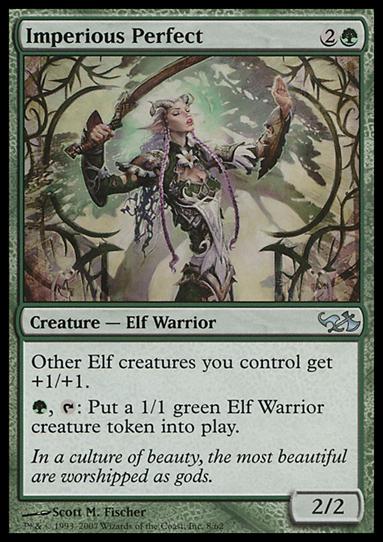 Magic the Gathering: Duel Decks: Elves vs. Goblins (Base Set) card 8 Imperious Perfect