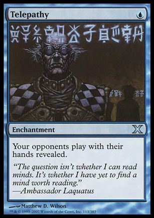 Magic the Gathering: 10th Edition (Base Set) card 113 Telepathy