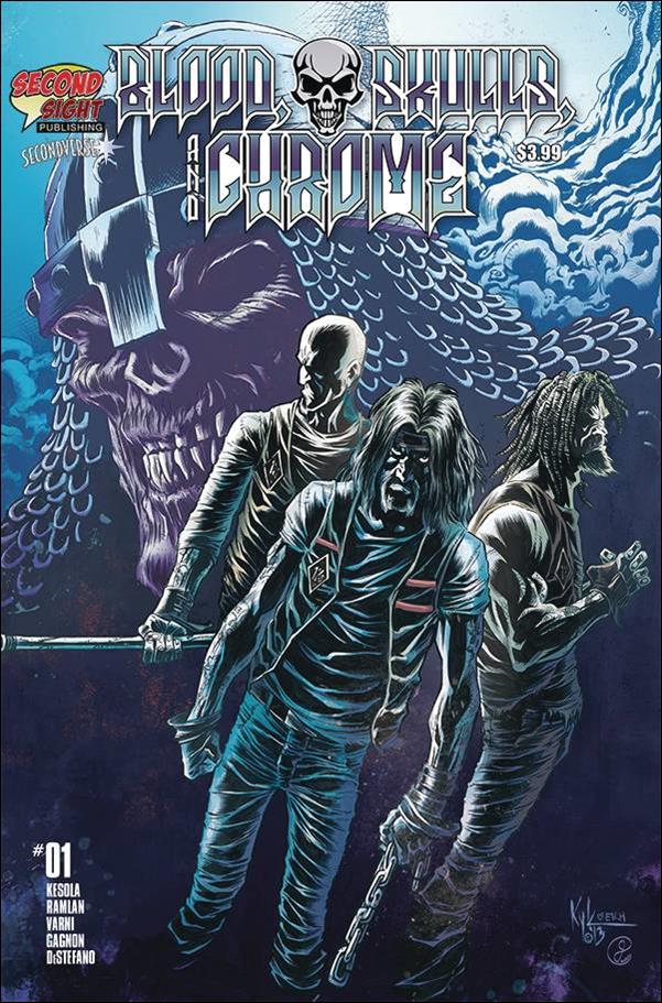Blood, Skulls, and Chrome issue 1-B Kyle Hotz 1:5 Cover