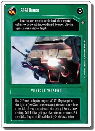 Star Wars: Hoth Revised (Base Set) card 81 AT-AT Cannon