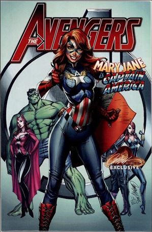 Avengers (2017) issue 8-D jscottcampbell.com Mary Jane is Cap Cover