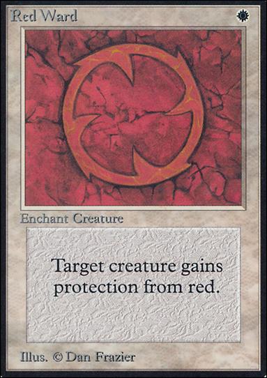 Magic the Gathering: Limited Edition Alpha (Base Set) card 33 Red Ward