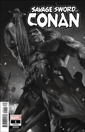 Savage Sword of Conan (2019) issue 1-G Rahzzah 1:50 Black and White Cover