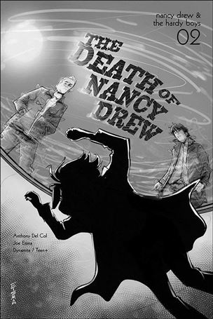 Nancy Drew & the Hardy Boys: The Death of Nancy Drew issue 2-B 1:10 Black & White Cover