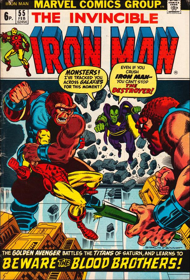 Iron Man (1968) issue 55-B UK Price Cover