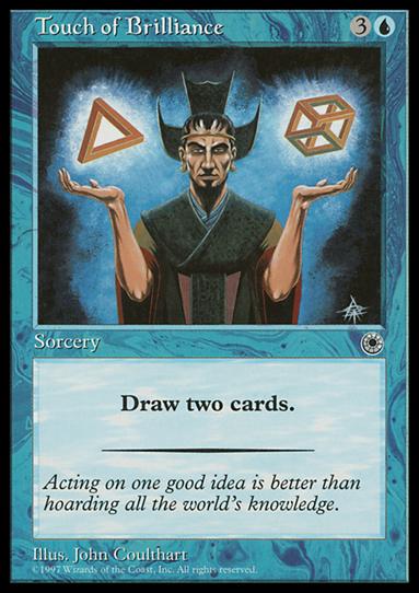 Magic the Gathering: Portal (Base Set) card 76 Touch of Brilliance