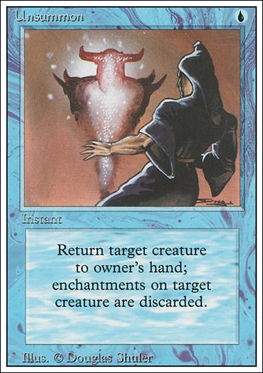 Magic the Gathering: Revised (Base Set) card 87 Unsummon