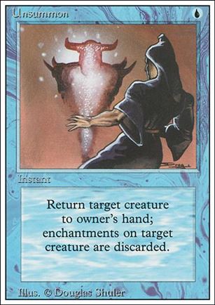 Magic the Gathering: Revised (Base Set) card 87 Unsummon
