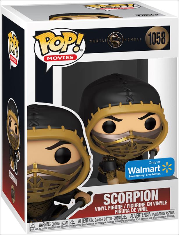 POP! Movies figure 1058 Scorpion (Metallic) Walmart Exclusive