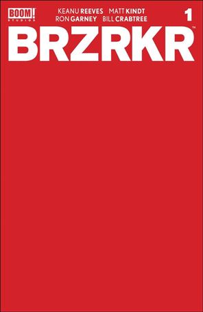 BRZRKR issue 1-F 1:10 Red Blank/Sketch Cover