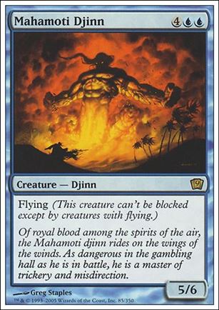 Magic the Gathering: 9th Edition (Base Set) card 85 Mahamoti Djinn