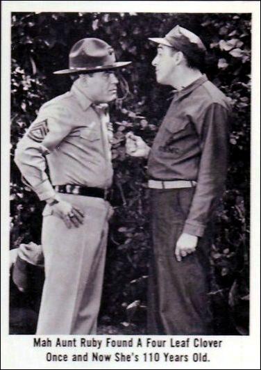Gomer Pyle (Base Set) card 35 Mah Aunt Ruby Found a Four Leaf Clover Once And 