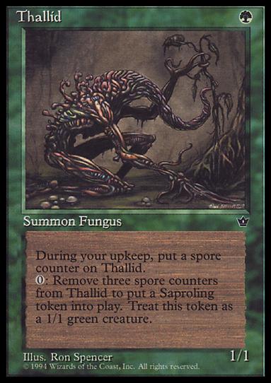 Magic the Gathering: Fallen Empires (Base Set) card 74-D Thallid
