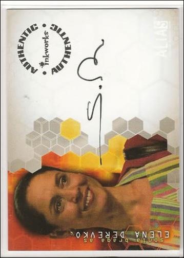 Alias: Season Four (Autograph Subset) card A34 Sonia Braga as Elena Derevko