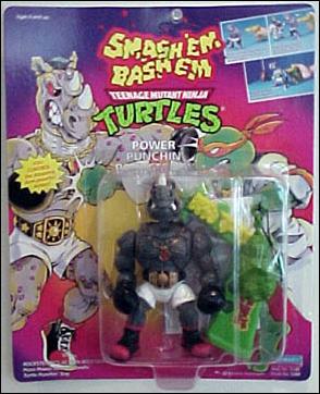 Teenage Mutant Ninja Turtles: Smash 'em Bash 'em figure 4 Power Punchin' Rocksteady