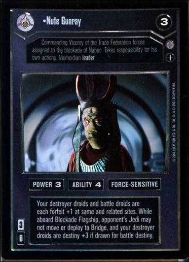 Star Wars: Reflections III (Base Set) card 31 Nute Gunray