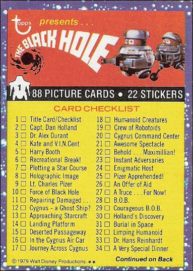 Black Hole (Base Set) card 1 Checklist