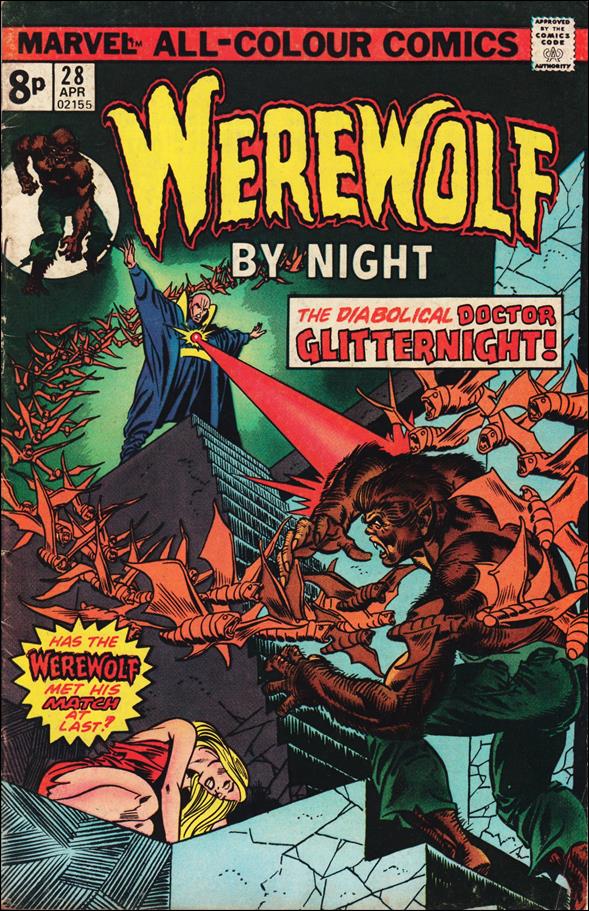 Werewolf by Night (1972) issue 28-B UK Price Cover