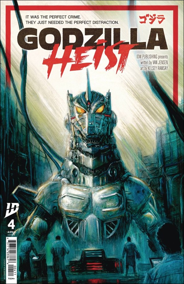 Godzilla: Heist issue 4 Bob Eggleton Cover