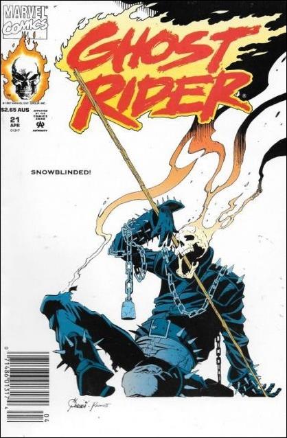 Ghost Rider (1990) issue 21-B Australian Price Cover